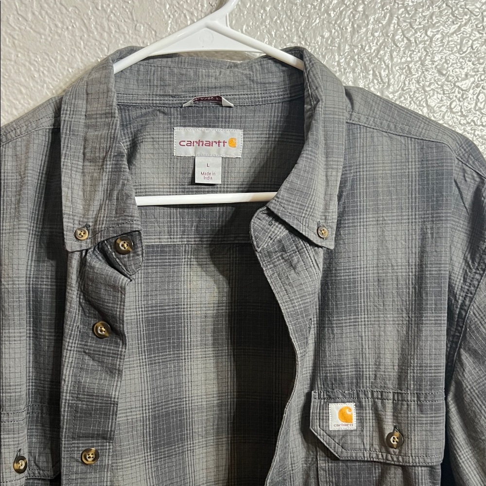 Carhartt Plaid Gray Shirt